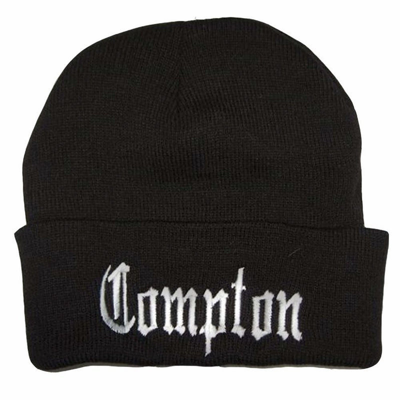 City Compton Eazy E Los Angeles Beanie (White Embroidery)