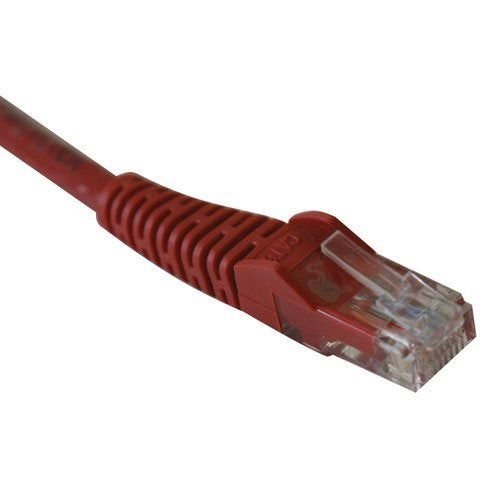 Tripp Lite Cat6 Gigabit Snagless Molded Patch Cable (RJ45 M/M) - Red, 50-ft.(N201-050-RD)