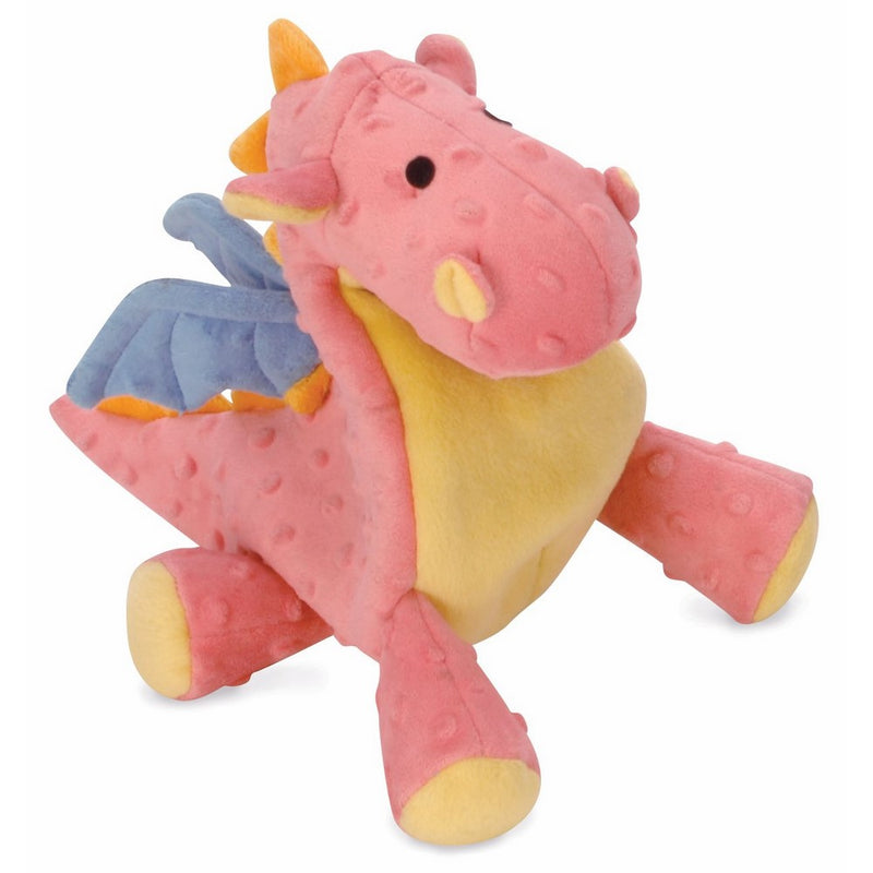 goDog Dragons with Chew Guard, Coral, Large