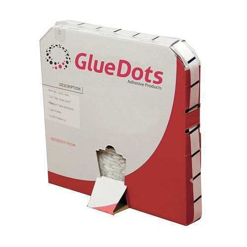 Adhsv Dot, Clear, 1/2in, Med Track, PK4000