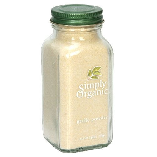 Simply Organic Garlic Powder Certified Organic, 3.64-Ounce Containers (Pack of 3)
