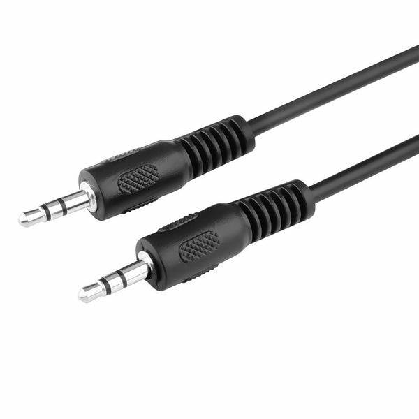 Black 3.5mm Male to Male Stereo Audio Cable 25ft