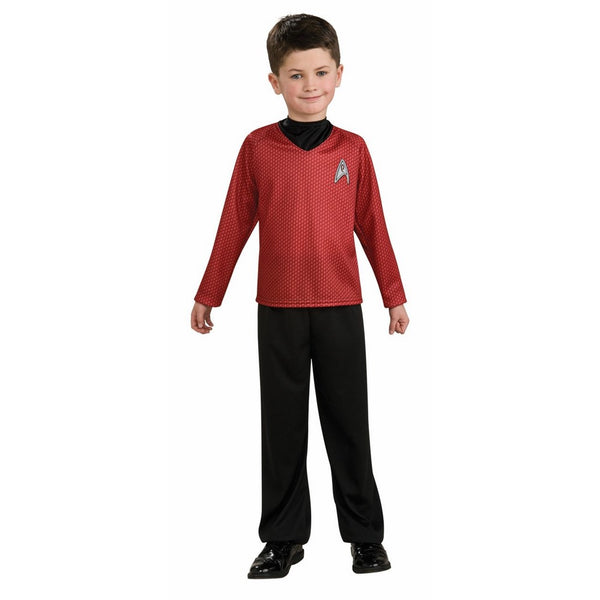 Star Trek Movie Child's Red Shirt Costume with Dickie and Pants, Medium