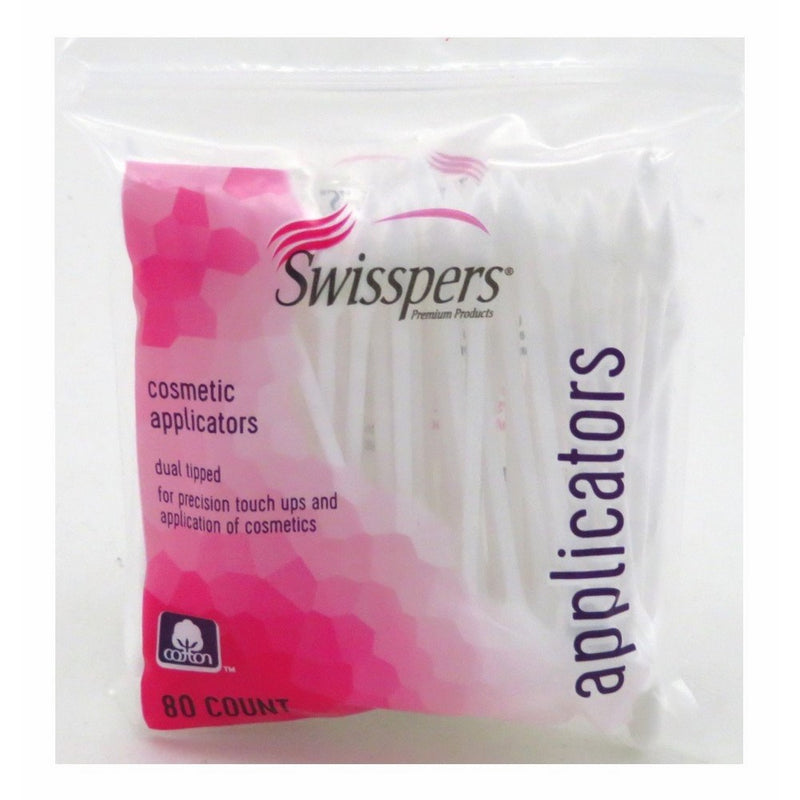 Swisspers Premium Cosmetic Applicators - 80 ct