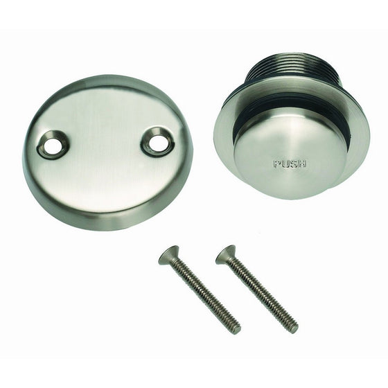 Design House 522706 Toe Tap Bath Drain Kit, Satin Nickel