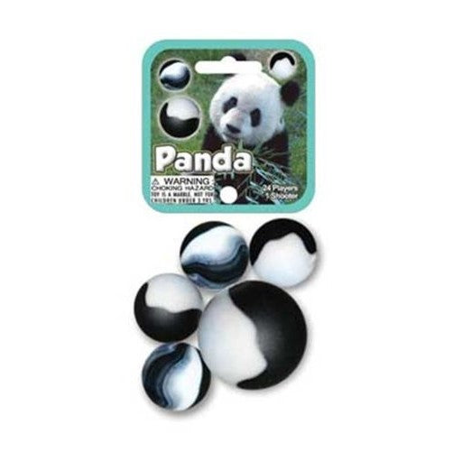 Glass Mega Marbles Panda Game Net Set (25 Piece)