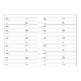 Filofax A5 Name/Address/Phone/Fax (B340206)