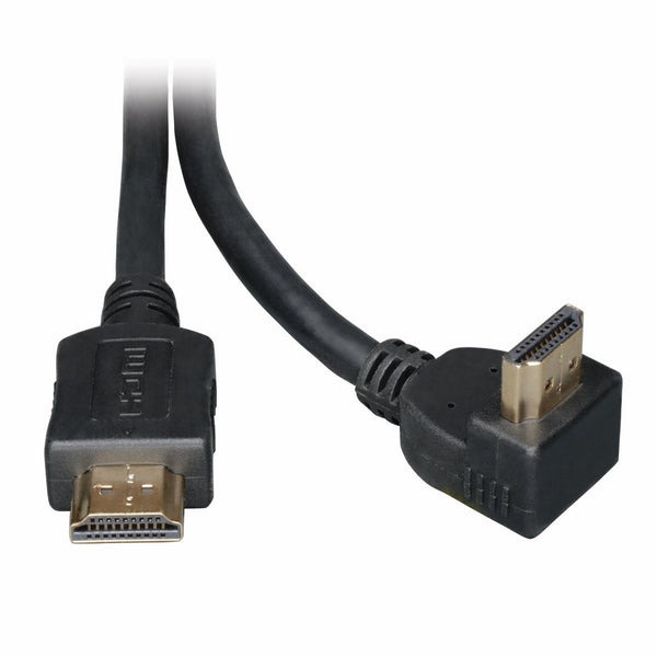 Tripp Lite High Speed HDMI Cable with 1 Right Angle Connector, Ultra HD 4K x 2K, Digital Video with Audio (M/M), 6-ft. (P568-006-RA)