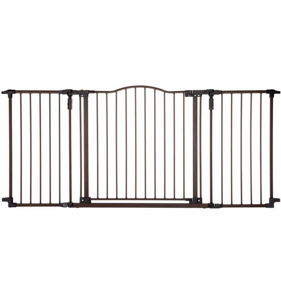 Supergate Deluxe Décor Gate, Bronze, Fits Spaces between 38.3" to 72" Wide and 30"high