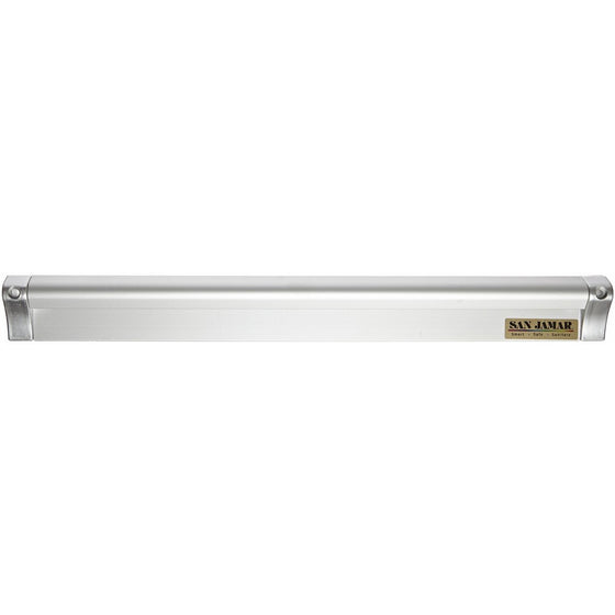 San Jamar CK6518A Anodized Aluminum Slide Check Rack, 18" Length x 3/4" Width x 2" Height