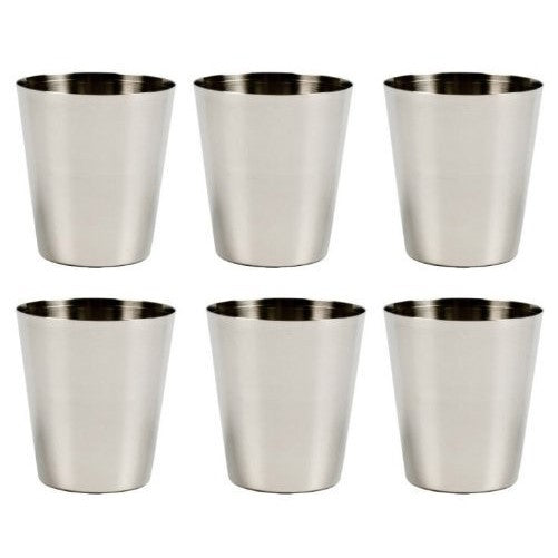 Stainless Steel Shot Glass, 2 Ounce - Set of 6