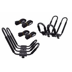 Lifetime Warranty TMS 2 Pairs J-Bar Rack HD Kayak Carrier Canoe Boat Surf Ski Roof Top Mount Car SUV Crossbar