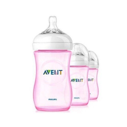 Philips AVENT Natural Bottle Set 3PK - 9oz (Girl)