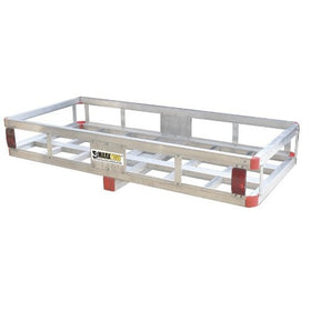 MaxxHaul 70108 49" x 22.5" Hitch Mount Aluminum Cargo Carrier With High Side Rails For RV's, Trucks, SUV's, Vans, Cars With 2" Hitch Receiver - 500-lb Load Capacity