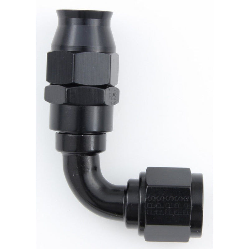 Fragola 689006-BL Black Size (-6) 90° PTFE Hose Fitting