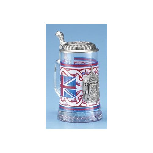 England Glass German Beer Stein