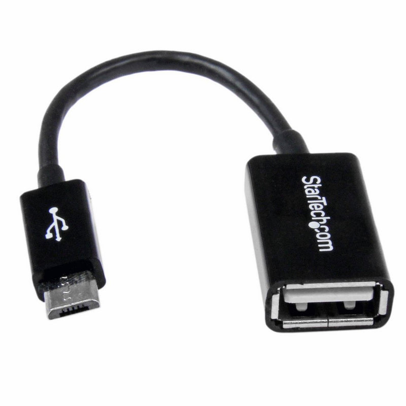 StarTech.com 5in Micro USB to USB OTG Host Adapter - Micro USB Male to USB A Female On-The-GO Host Cable Adapter