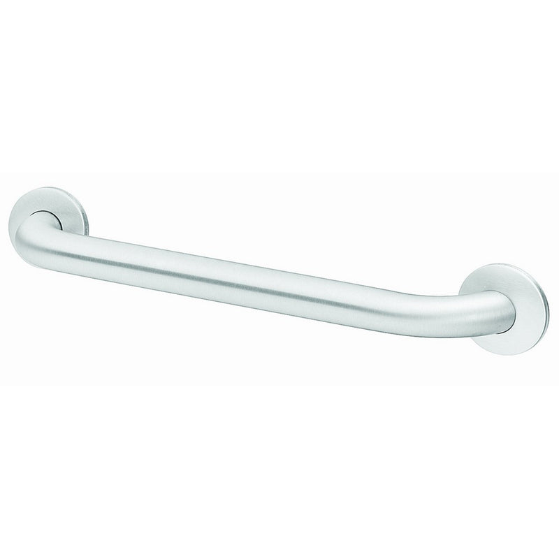 Bradley 8120-001360 Heavy Duty Stainless Steel Standard Grab Bar with Concealed Mounting, 1-1/2" OD x 36" Length