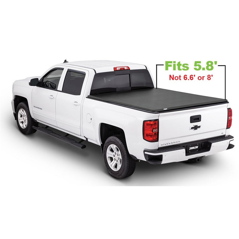 Tonno Pro Tonno Fold 42-109 TRI-FOLD Truck Bed Tonneau Cover 2014-2018 Chevrolet Silverado/GMC Sierra 1500, 2015-2018 Silverado 2500, 3500/GMC Sierra 2500 HD, 3500 | Fits 5.8' Bed