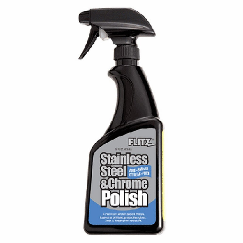 Flitz SS 01306 Stainless Steel and Chrome Polish, 16-Ounce, Small