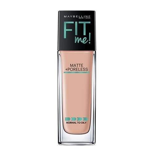 Maybelline Makeup Fit Me Matte  Poreless Liquid Foundation Makeup, Nude Beige Shade, 1 fl oz