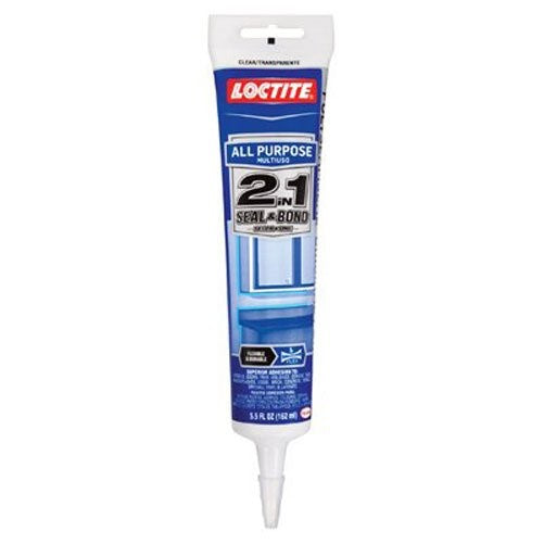 Loctite 2in1 Seal and Bond White All Purpose Sealant 5.5-Fluid Ounce (1936521)