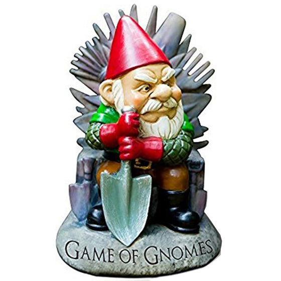 BigMouth Inc Game of Gnomes Garden Gnome Statue, Hand Painted Ceramic Game of Thrones Sculpture for Garden or Desk, 9.5" Tall