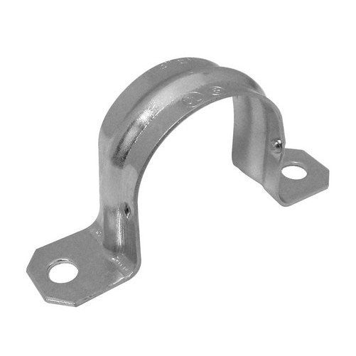 Morris 19412 EMT Pipe Strap, Steel, 2 Holes, 1/2" (Pack of 100)