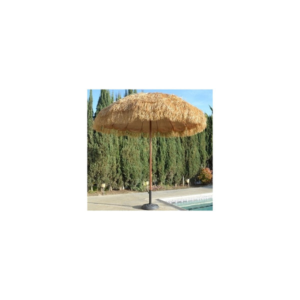 Bayside218' Hula Thatched Tiki Umbrella Natural Color