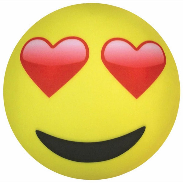 iscream X-Pressive! Emoji Love U Heart Eyes 11" x 11" Microbead Accent Pillow