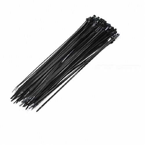 36" Made In Usa Industrial Black Wire Cable Zip Uv Nylon Tie Wraps 50 Pack