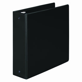 Wilson Jones 368 Line Basic Round Ring Binder, 3" Capacity, 8.5" x 11" Sheet Size, Black (W368-49NB)