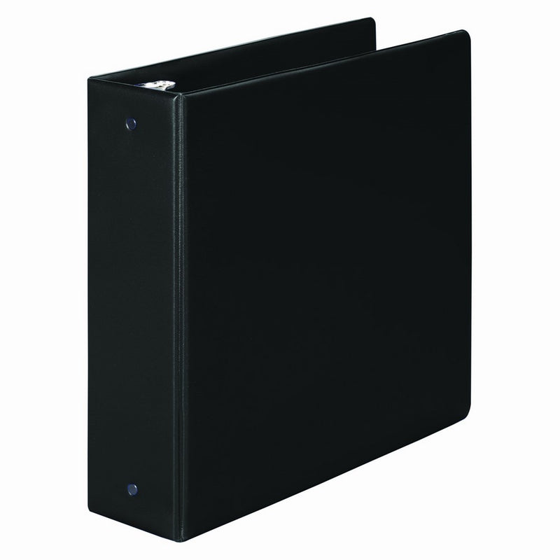 Wilson Jones 368 Line Basic Round Ring Binder, 3" Capacity, 8.5" x 11" Sheet Size, Black (W368-49NB)