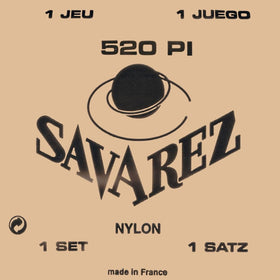 Savarez 520P1 Traditional Classical Guitar Strings, High Tension, Red Card