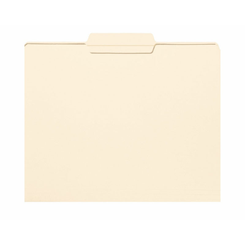 Smead File Folder, Reinforced 1/3-Cut Tab Center Position, Letter Size, Manila, 100 Per Box (10336)