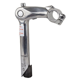 Sunlite Adjustable Quill Stem, 25.4 x 90 x 180mm, Silver