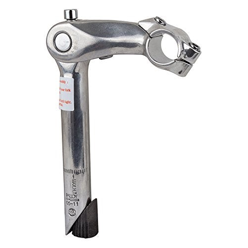 Sunlite Adjustable Quill Stem, 25.4 x 90 x 180mm, Silver