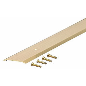 M-D Building Products 9563 extruded aluminum smooth flat top threshold, 1-3/4-by-1/8-by-36 Inches, Brite Gold