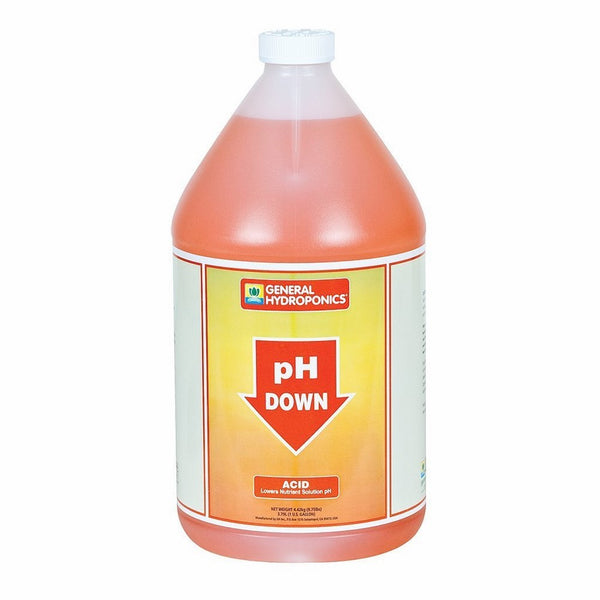 General Hydroponics pH Down Liquid Fertilizer, 1-Gallon