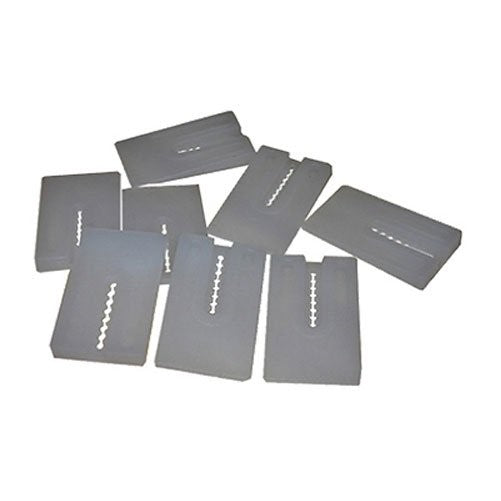 LASCO 04-3949 8-Piece Toilet Leveling Shims with Plastic and Ribbed for Stacking