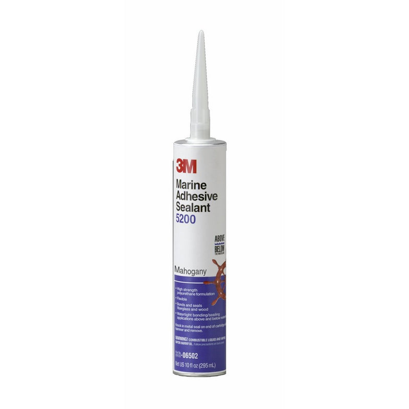 3M 06502 Mahogany 5200 Marine Adhesive/Sealant - 1/10 Gallon