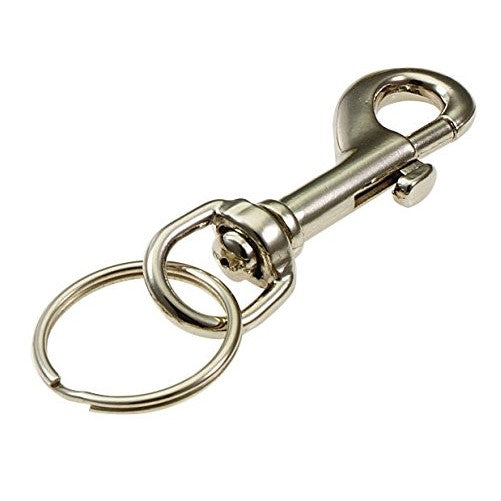 Lucky Line Bolt Snap; Nickel Plated, 2-1/8", 1 Per Card (45101)