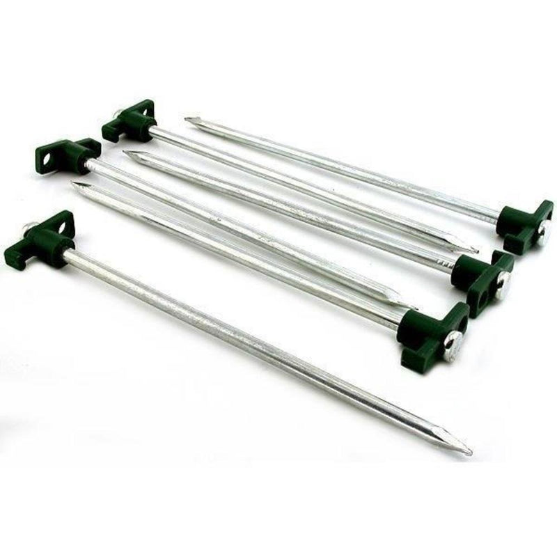 6 Camping Tent Spikes Lawn Gardening Tree Stake 10.5"