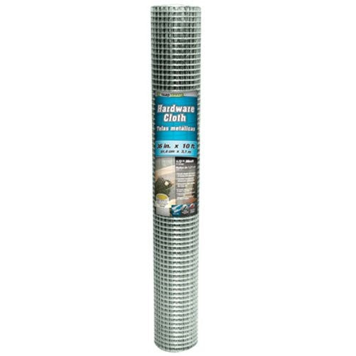 YARDGARD 308228B 36-Inch x 10-Foot 1/2-Inch Galvanized Mesh Hardware Cloth