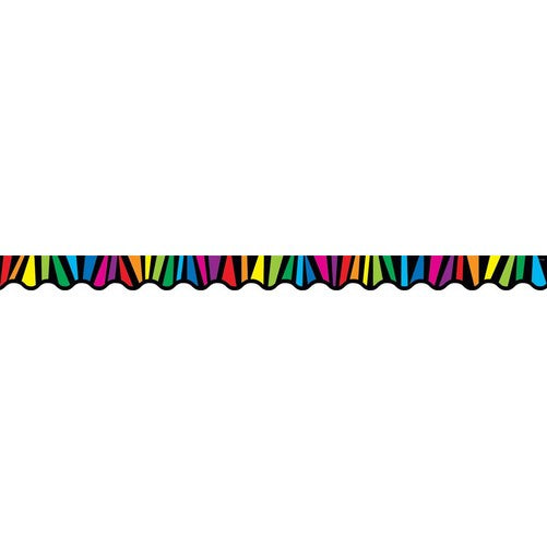 Creative Teaching Press Rainbow Stripes Border (2666)