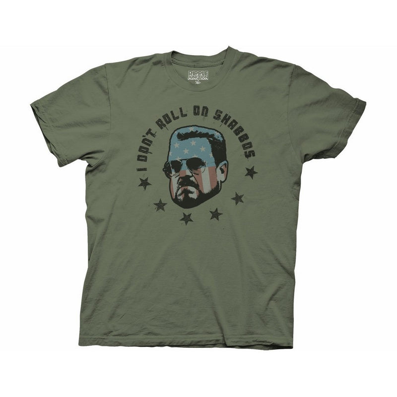T-Shirt - The Big Lebowski - I Don't Roll on Shabbas,Military Green,S