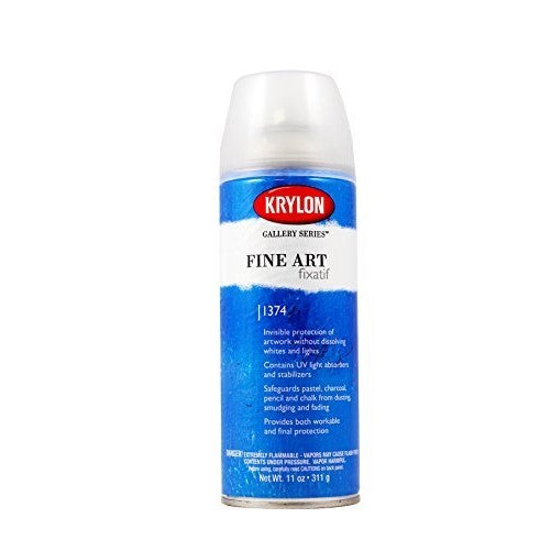 Krylon K01374000 Gallery Series Fixatif Aerosol Spray, 11 Ounce