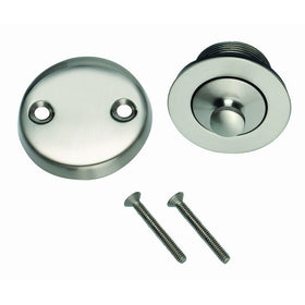 Design House 522334 Lift & Turn Bath Drain Kit in a Satin Nickel Finish