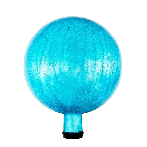 Achla Designs 10-Inch Crackle Gazing Globe Ball, Teal