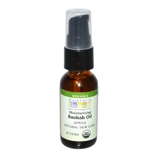 Aura Cacia Organic Skin Care Oil, Baobab, 1-Fluid Ounce